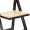 Flash Furniture HERCULES Series Chocolate Wood Folding Chair with Vinyl Padded Seat XF-2903-CHOC-WOOD-GG - alternate 5